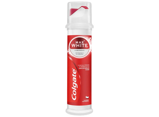 Colgate Tooth Paste Max White Luminous Pump 100 ml