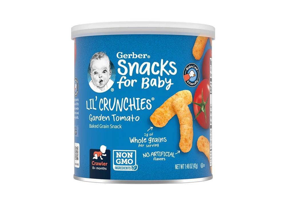 Gerber Snacks For Baby Lil Crunchies Garden Tomato 8+ Months  42 g