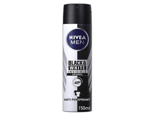 Nivea Deo Spray Black & White Original For Men 150 ml