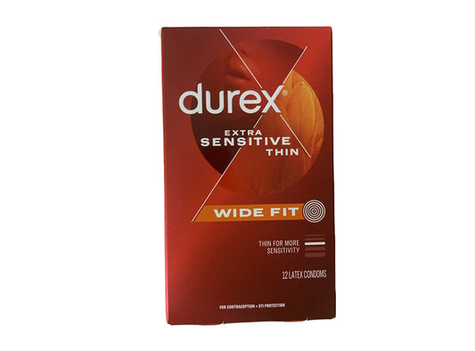 Durex Extra Sensitive Thin Wide Fit 12 pieces