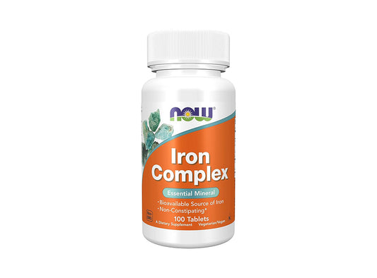 Now Iron Complex Ferrous Bisglycinate 27Mg 100 tablets