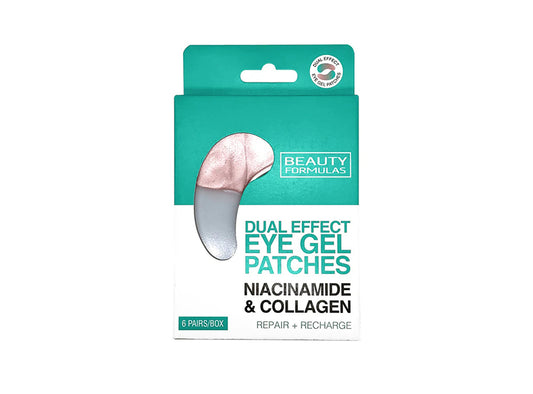 Beauty Formulas Dual Effect Eye Gel Patches Niacinamide & Collagen 6 pieces
