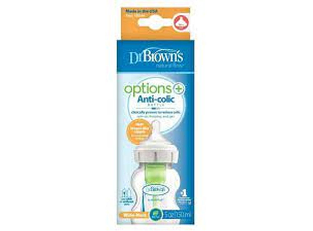 Dr Brown's Options & Anti Colic Bottle  0 Months+ 150 ml