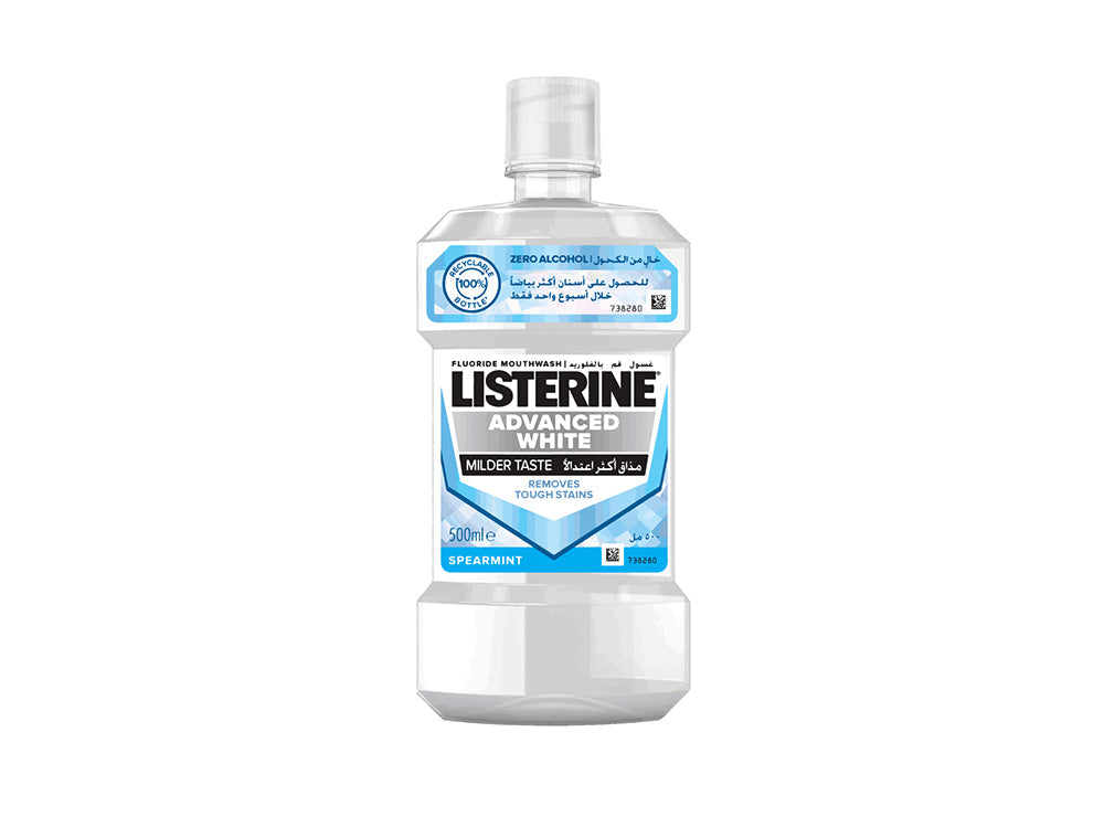 Listerine Mouth Wash Advanced White Milder Taste With Fluoride 250 ml