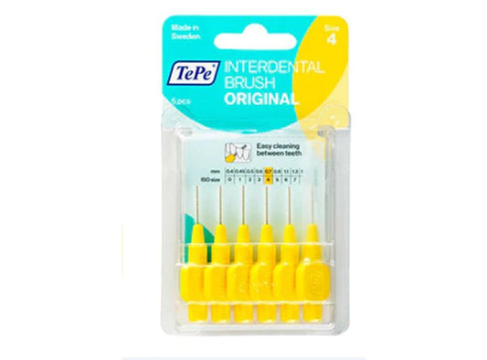 Tepe Interdental Brush Yellow 0.7mm 6 pieces
