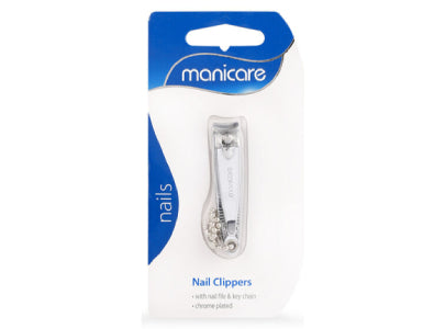 Manicare Nail Clippers, With Nail File And Key Chain
