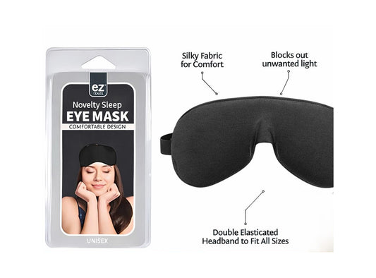 3D Eye Mask Black Adjustable 1 piece