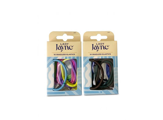 Lady Jayne Snagless Thick Elastics Assorted 10 pieces