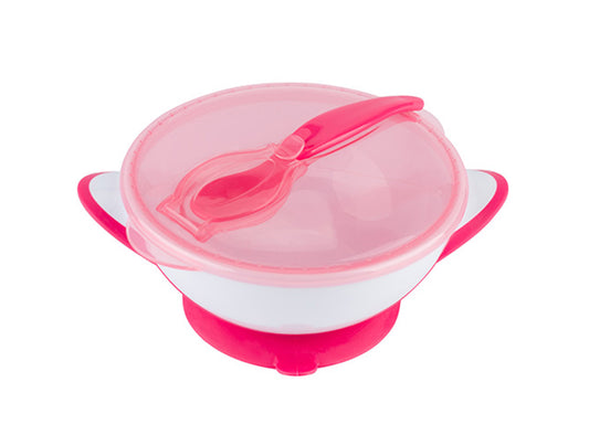 Baby Ono Suction Bowl With Spoon Fushia 6M+ 1063/03 300 ml
