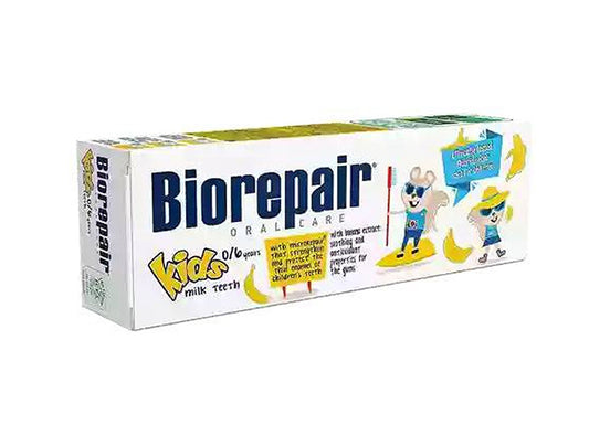 Biorepair Kids Milk Teeth Toothpaste Banana 0 To 6 Years 50 ml