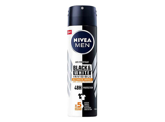 Nivea Deo Spray Black & White Ultimate Impact For Men 150 ml