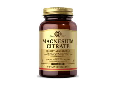 Solgar Magnesium Citrate 400mg  120 Tablets