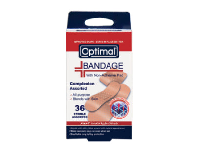 Optimal Plasters Assorted 36 pieces
