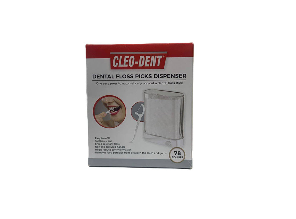 Cleo Dent Dental Floss Picks Dispenser 2104 78 pieces