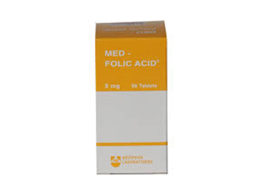 Folic Acid 5Mg Medapharm 50 tablets