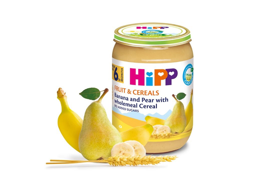 Hipp Banana Pear  With Wholemeal Cereals 6 Months 190 g