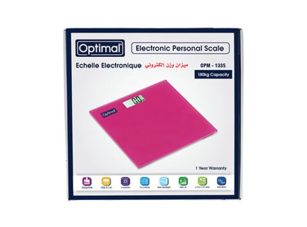 Optimal Electronic Weight Scale Pink 1335