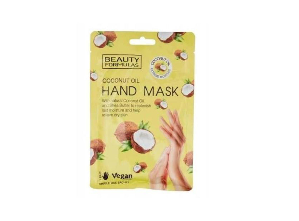 Beauty Formulas Hand Mask Coconut Oil & Shea Butter 1 pair