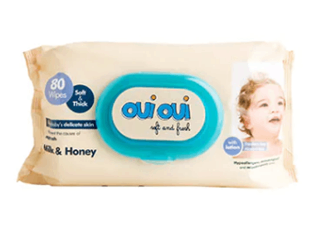 Oui Oui Milk & Honey 80 wipes