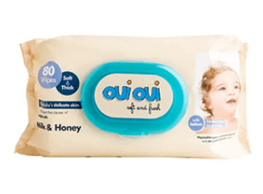 Oui Oui Milk & Honey 80 wipes