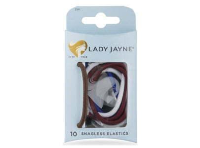 Lady Jayne Snagless Thick Elastics Assorted 10 pieces