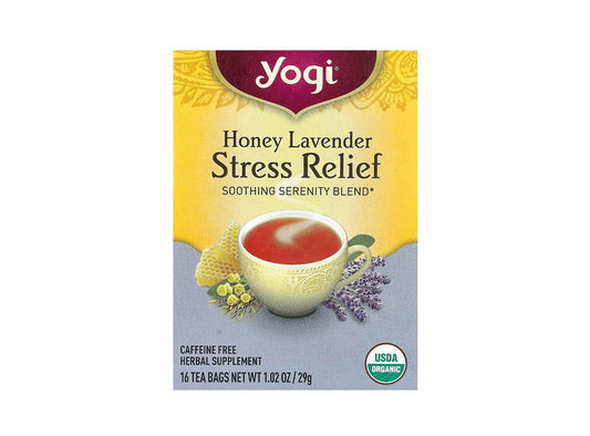 Yogi Tea Stress Relief Honey Lavender Caffeine Free 16 bags