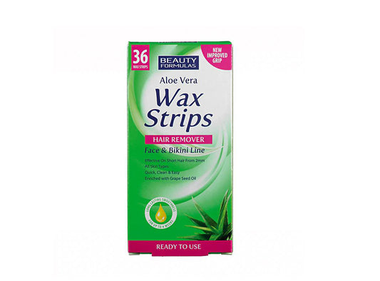 Beauty Formulas Face & Bikini Wax Strips 36 pieces