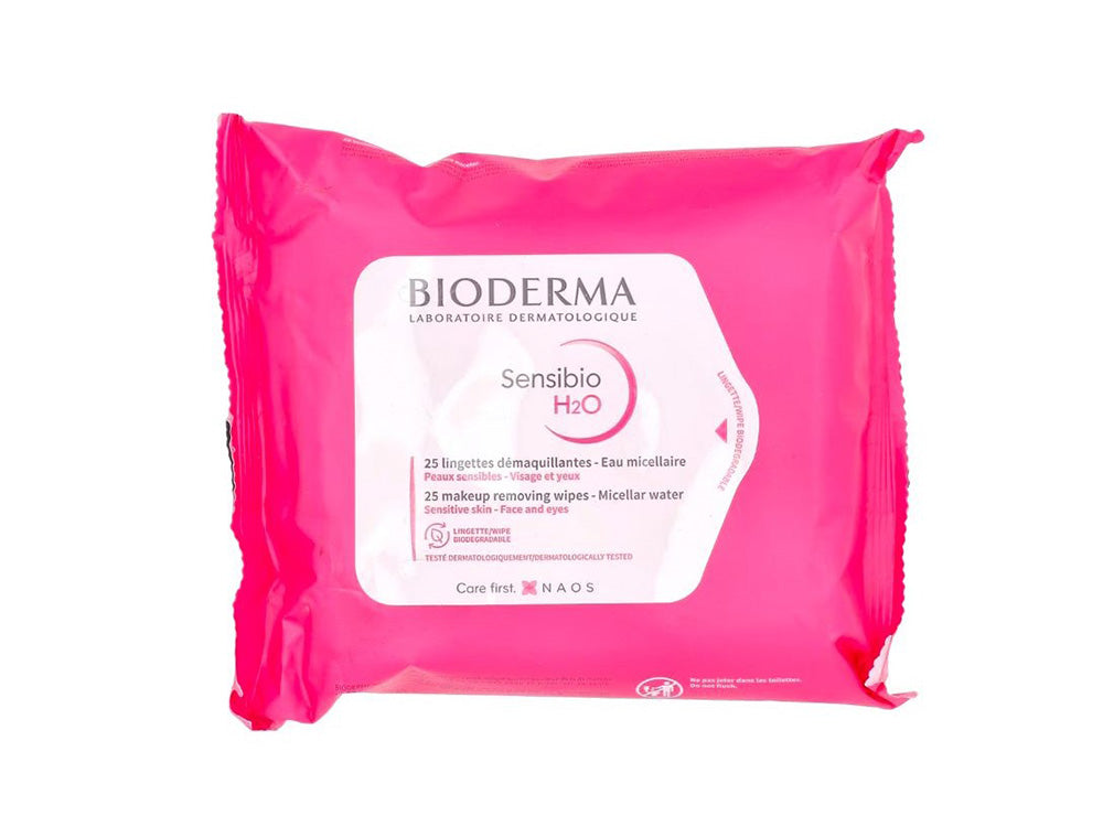 Bioderma Sensibio H2O Lingettes Demaquillants 25 pieces