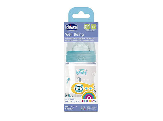Chicco Biberon 0M+Well Being Slow (Anti Cholic)