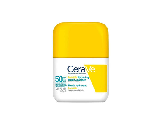 Cerave Invisible Hydrating Fluid Sunscreen Spf50+ 50 ml