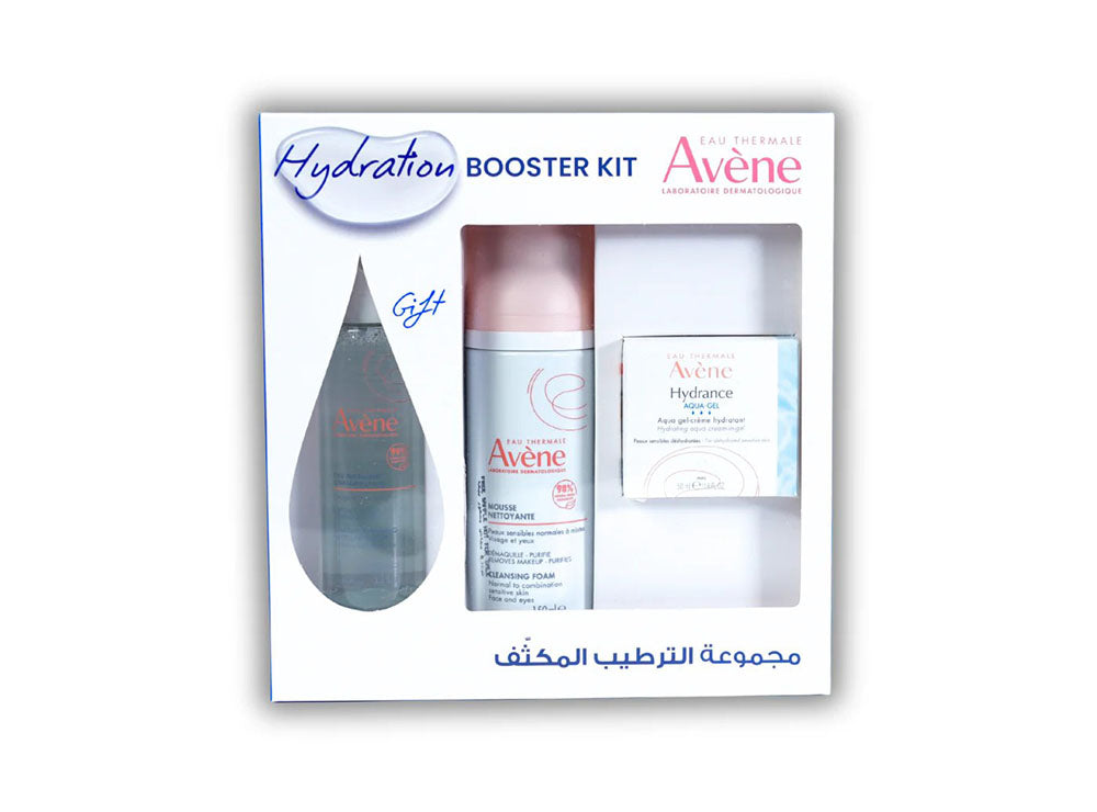 Avene Kit Hydration Aqua Gel Creme + Mousse Nettoyante + Free Micellaire 50+150 ml