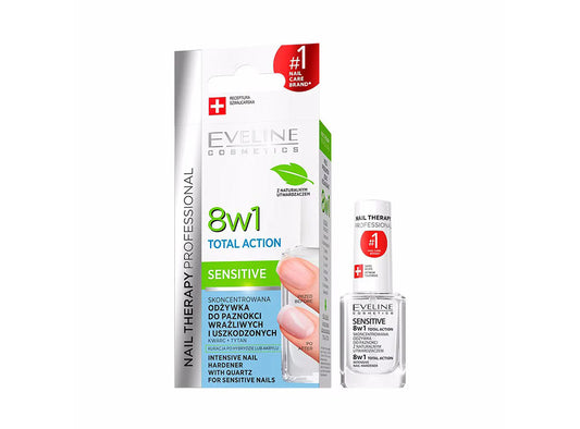 Eveline 8 In 1 Sensitive Nail Hardener 12 ml