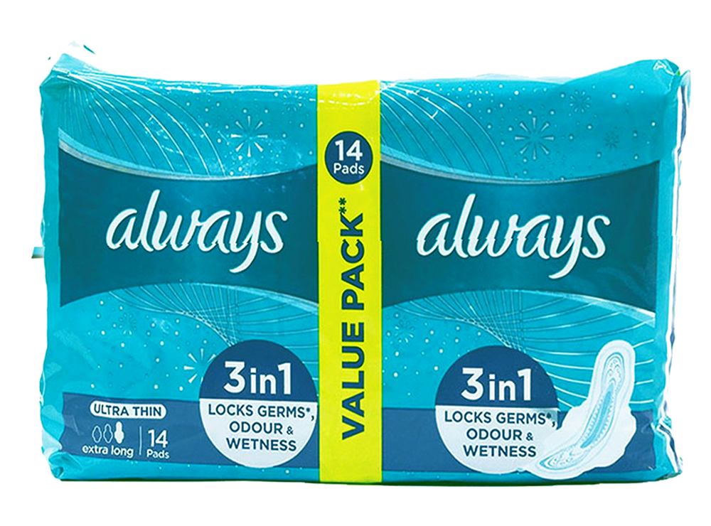 Always Ultra Thin Extra Long Gelx With Wings 14 pieces