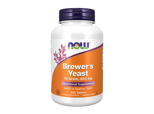 Now Brewer's Yeast 650Mg 200 tablets