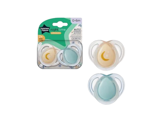 Tommee Tippee Soother Night Time Boy 0-6M 2 pieces