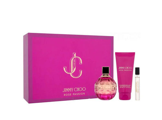 Jimmy Choo Rose Passion Eau De Parfum For Women Coffret  100 ml