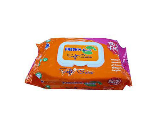 Fresh'N Soft Wipes Thick & Flexible 90 pieces