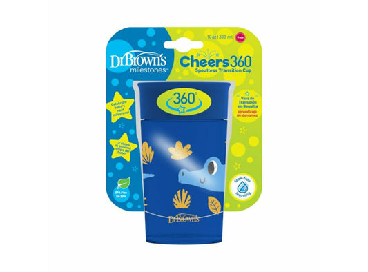 Dr Brown's Cheers 360 Transition Cup 9 Months+ Blue 300 ml